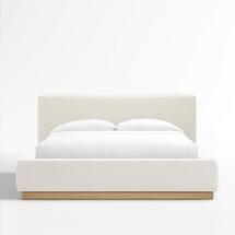 Online Designer Bedroom Gather Ivory Upholstered Queen Bed
