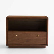 Online Designer Bedroom Lafayette 32" Walnut Wood Charging Nightstand