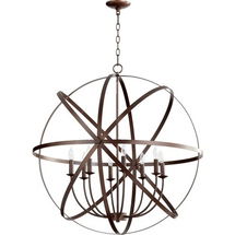 Online Designer Living Room Quorum International 6009-8 Celeste 8 Light 33" Wide Globe Style Single Tier Chandelier