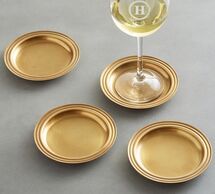 Online Designer Living Room Bleecker Stainless Steel Coasters, Set of 4