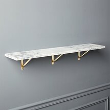 Online Designer Combined Living/Dining MARBLE WALL-MOUNTED SHELF 36"