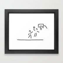 Online Designer Bedroom basketball usa basketball player Framed Art Print