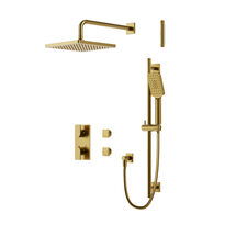 Online Designer Bathroom Square Thermostatic Shower Trim Kit 2-way Non-shared (G)