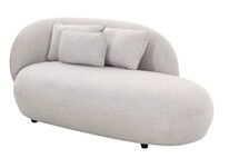 Online Designer Bedroom Galet Velvet Chaise-Grey