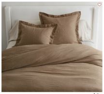 Online Designer Living Room Belgian Flax Linen Duvet Cover & Shams