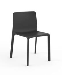 Online Designer Patio Black Kes Stacking Patio Dining Chair (Set of 4)