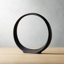 Online Designer Combined Living/Dining SMALL METAL RING SCULPTURE