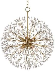 Online Designer Home Office Dunkirk 8 Light Chandelier, Aged Brass