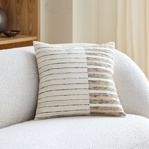 Online Designer Bathroom Silk Splice Stripe Pillow