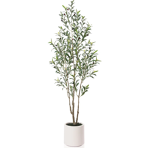 Online Designer Other Adcock Faux Olive Tree in White Planter