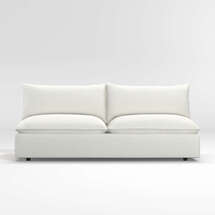 Online Designer Home/Small Office Lotus Modular Armless Low Loveseat