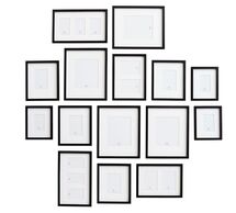 Online Designer Hallway/Entry Wood Gallery Frames in a Box - Set of 15