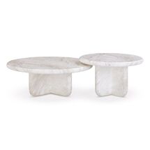 Online Designer Combined Living/Dining Juju Nesting Indoor/Outdoor Marble Coffee Tables