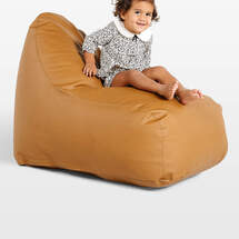 Online Designer Living Room Gathre Camel Brown Kids Lounge Chair