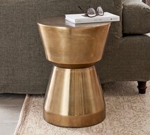 Online Designer Other Shae Round Metal Accent Table (13.5")