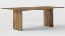 Online Designer Combined Living/Dining Anton Solid Wood Dining Table, 86"