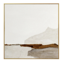 Online Designer Combined Living/Dining Large Beige Oil Painting Contemporary Abstract Painting