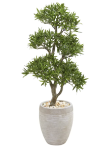 Online Designer Kitchen 43'' Faux Bonsai Tree in Stone Planter