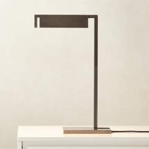 Online Designer Home/Small Office WILDE BLACKENED BRASS TASK TABLE LAMP