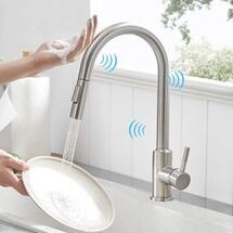 Online Designer Kitchen 1005SN Pull Down Single Handle Kitchen Faucet