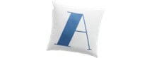 Online Designer Combined Living/Dining Alphabet Letter Throw Pillow