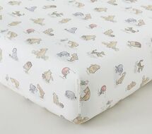 Online Designer Nursery Disney Winnie the Pooh Organic Fitted Crib Sheet Bundle - Set of 2