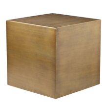 Online Designer Living Room 20" H x 20" x 20" D Brass Spencer End Table