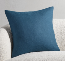 Online Designer Living Room PILLOWS THROWS PILLOWS 20" ALPACA TEAL PILLOW WITH DOWN-ALTERNATIVE INSERT