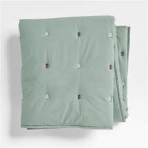 Online Designer Bedroom Puffy Down Tree Icon Green Kids Throw Blanket