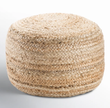 Online Designer Combined Living/Dining Teele 18" Wide Round Pouf Ottoman