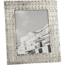 Online Designer Living Room taj embossed 8x10 nickel picture frame