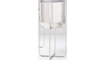 Online Designer Other Spun Metal Standing Planters - Chrome