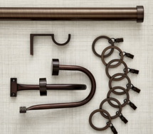 Online Designer Combined Living/Dining CB Matte Bronze Rod Set