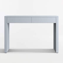 Online Designer Bedroom Finn Mist Blue Wood 2-Drawer Kids Desk