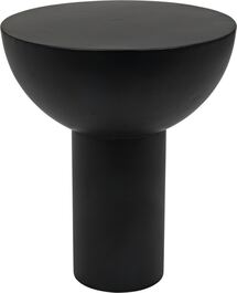 Online Designer Combined Living/Dining Smooth Black Side Table