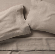 Online Designer Bedroom New Natural European Flax ™-Certified Linen Clay Taupe King Bed Sheet Set