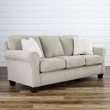 Online Designer Combined Living/Dining 82.75" Rolled Arm Sofa with Reversible Cushions