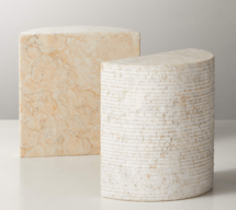 Online Designer Combined Living/Dining COLUMN MARBLE BOOKENDS SET OF 2