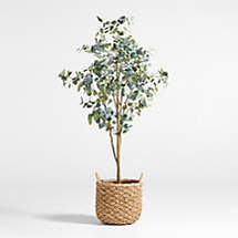Online Designer Bathroom Faux Silver Dollar Eucalyptus Tree 6'