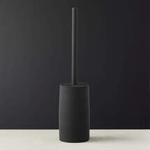 Online Designer Bathroom RUBBER COATED BLACK TOILET BRUSH