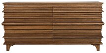 Online Designer Bedroom Bernard 6 Drawer, Dark Walnut