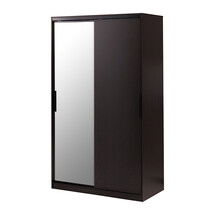 Online Designer Bedroom Black/Brown Mirror Wardrobe