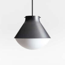 Online Designer Kitchen Rainier Black Conical Pendant Light