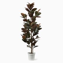 Online Designer Living Room Faux Potted Rubber Tree