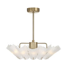 Online Designer Bedroom Celina 12 Light Fan D'Lier Noble Brass