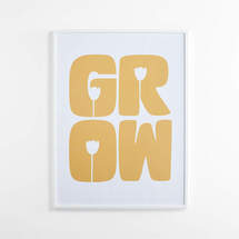 Online Designer Living Room Grow Large Framed Wall Art Print