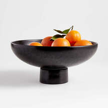 Online Designer Kitchen Riki Black Footed Bowl 14" by Leanne Ford