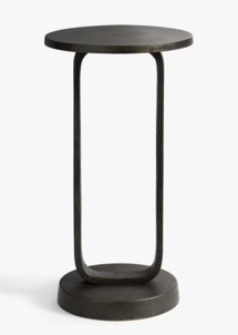 Online Designer Combined Living/Dining Ace Round Metal Accent Table