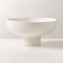 Online Designer Living Room White Ceramic Pedestal Bowl