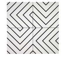 Online Designer Bathroom Astoria 8" x 8" Patterned Porcelain Wall & Floor Tile